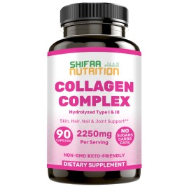 SHIFAA NUTRITION Halal Collagen Complex Capsules, 30-Day Supply