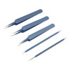5pcs Blackhead Remover Professional Stainless Blue Acne Needle Tool Set