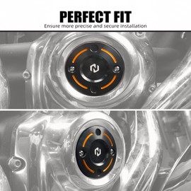 NICECNC Orange Timer Cover Timing Device Cover Clock Timer Shell Aluminum Compatible with Harley Breakout FXBR 2018-2024, Road Glide Limited FLTRK 2020-2024, Replacement for 25600042, See Fitments