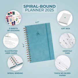 CF Weekly Dated A5 with tabs (Aquamarine)