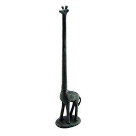 Treasure Gurus Metal Giraffe Bathroom Toilet Tissue Roll or Kitchen Paper Towel Holder Home Decor