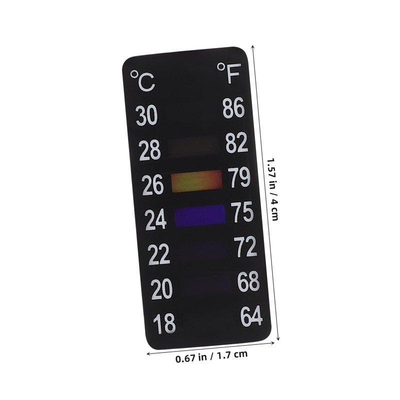 LABRIMP 32 Pcs Tank Temperature Sticker Stickers Thermometer Temperature Strips