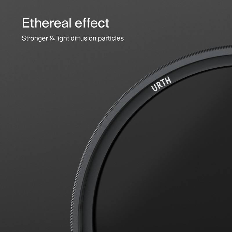 Urth 72mm Magnetic Ethereal Black Mist ¼ Diffusion Lens Filter