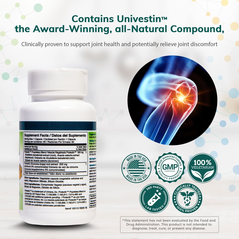 Univera RegeniFREE, All Natural Joint Supplement, Aloe Vera Turmeric, 60