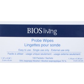 Bios Thermor probe wipes, 100 Count