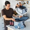 Sleek Space Drinks Carrier with Removable Divider and Velcro Closure,