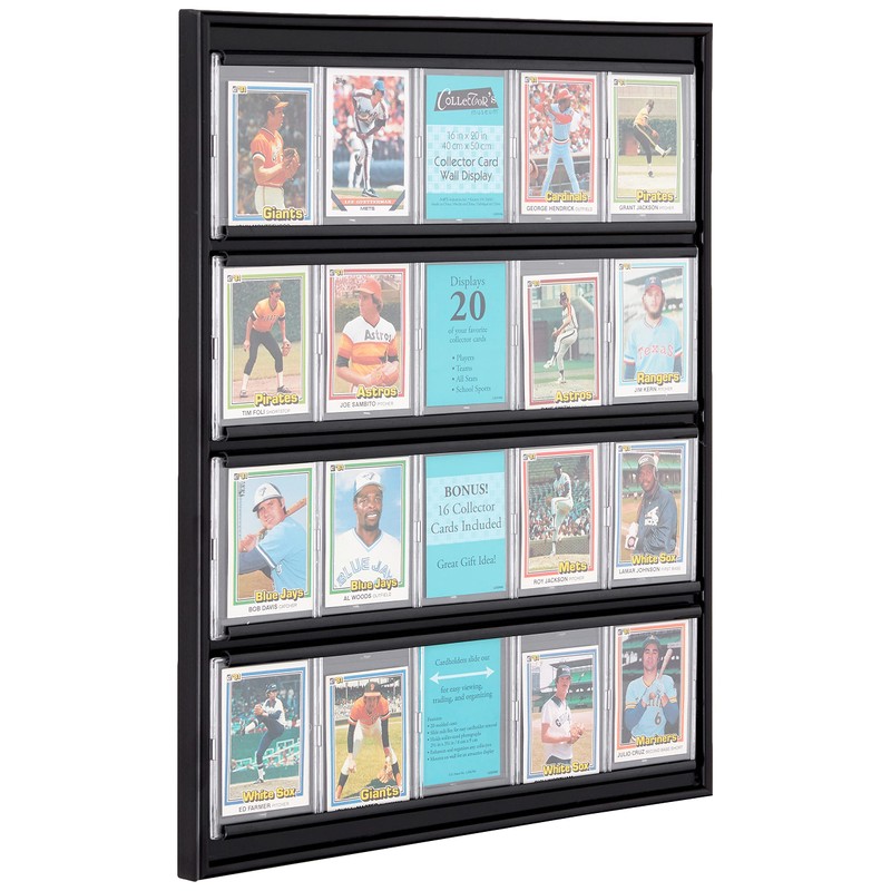 MCS 16x20 Inch Collector Card Wall Display, Holds 20 Sports