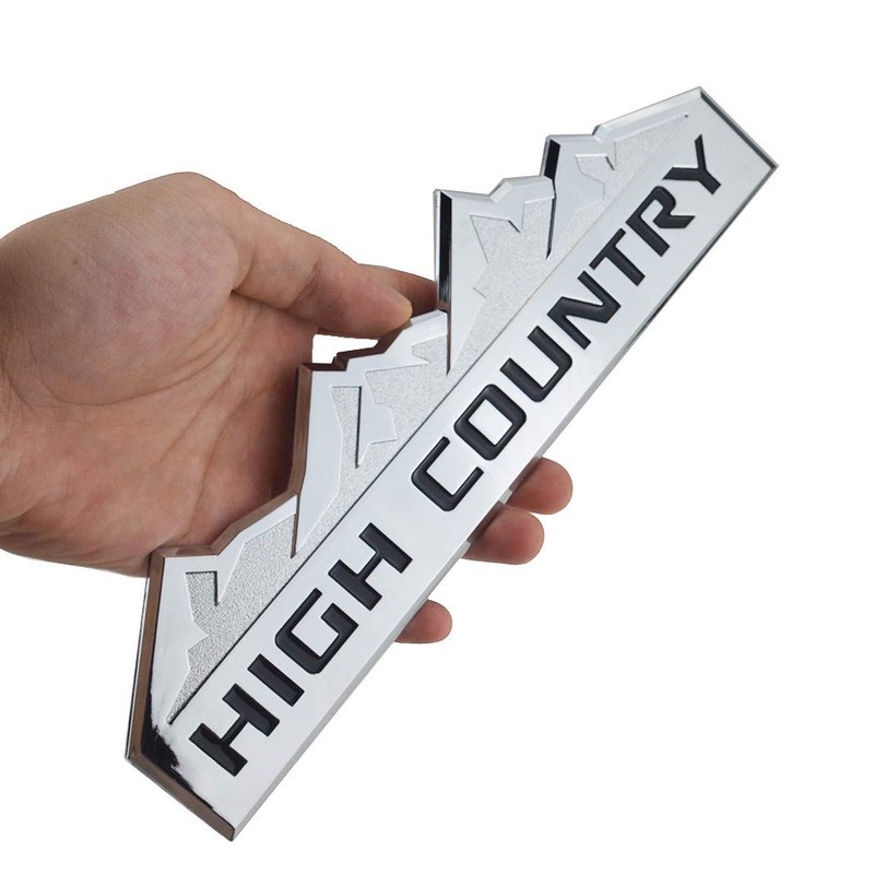 2X High Country Emblem Fender Tailgate Badge Strong Adhesive Fit