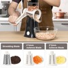 X Home 5-in-1 Rotary Cheese Grater, Upgraded Cheese Shredder with