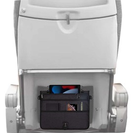 Nakustab Attaches to Airline Seat and Car Seat Pocket, Seat Back Organizer & Storage, Travel Essentials for Flying (Black)