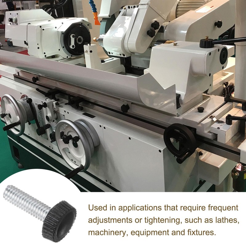 uxcell 20pcs M6 x 20mm Metric Male Thread Knurled Knobs,