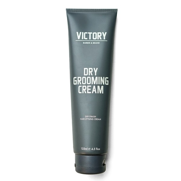 Dry Grooming Hair Cream for Men by Victory Barber & Brand | Men’s Hair Products Made in the USA | Anti Frizz Styling Cream | Wave Pomade for Styling Medium Length Hair with a Natural Finish