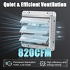Criditpid 10 Inch Shutter Exhaust Fan with Speed Controller and