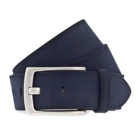 Vanzetti Leather Belt, midnight blue, 105