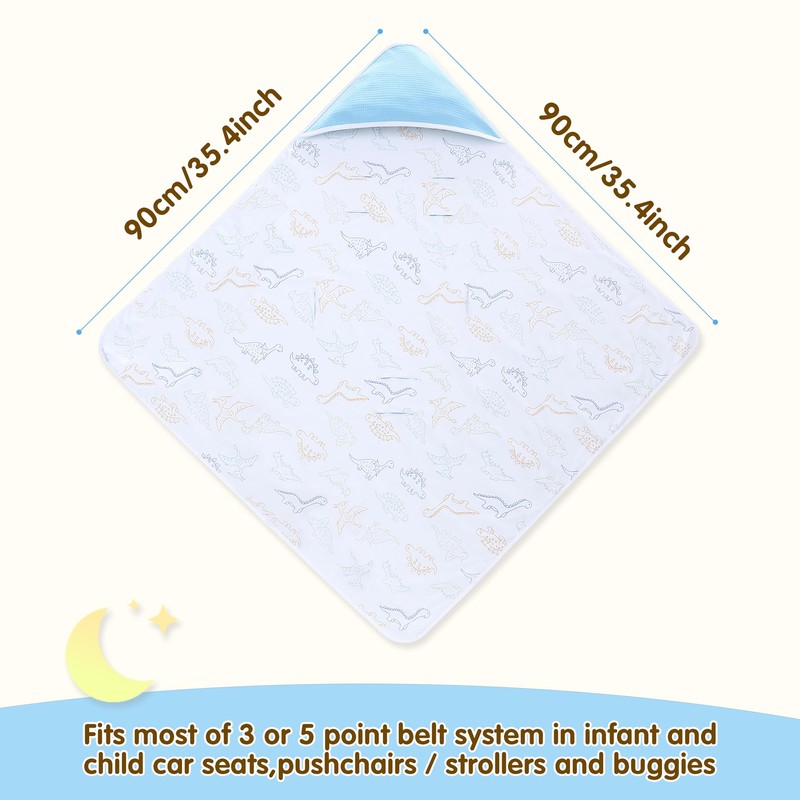 Miracle Baby Car Seat Swaddle Blanket for Babies, Waffle Carseat