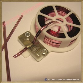 Weststone 65ft (20m) Light Pink Metallic Twist Tie Roll with Cutter - Qty 1