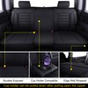 LUCKYMAN CLUB Rear Silverado Seat Covers Fit for 2007-2025 Chevy
