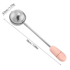 Dusting Wand for Sugar Flour. Spices Stainless Steel Flour Spoon. Sugar Powder Spoon Shaker Duster Sifter Dusting Wand Powder Sugar and Spices Stainless Steel Flour Duster for Baking (red)