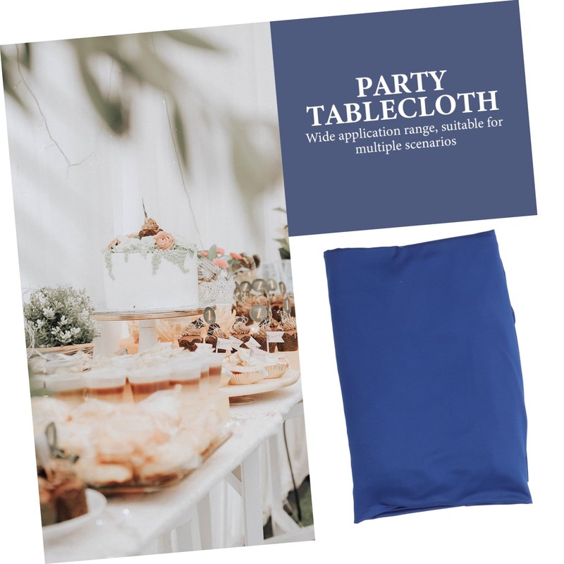 CIYODO 6ft Table Cover Fitted Stretchy Tablecloth for Folding Tables