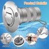 2"(50mm) Boat Gas/Fuel Deck Fill/Filler with Keyless Cap，2inch Stainless Steel