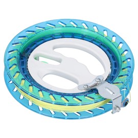Keenso Kite Line Spool Kit, Kite Roll Winder ABS Plastic Kite Spool Rolls Kite Line Winder Winding Spools Kite Accessories with 200 m Kite Line