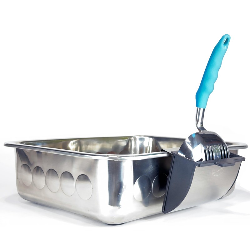 Cat Litter Scoop Caddy - Space-Saving, Wall-Mountable Litter Scoop Holder