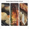 BBQ Net Tube Rolling Grilling Basket Stainless Steel Wire Mesh
