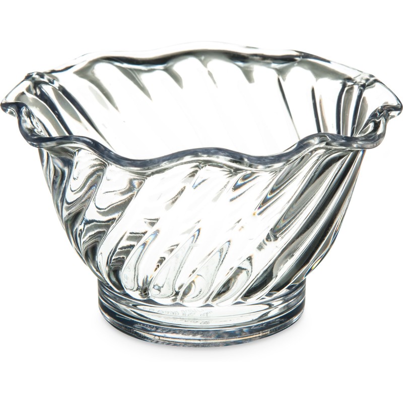 Carlisle FoodService Products Plastic Dessert Dish, 5 Ounces, Clear (Pack