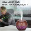 Mini Humidifier USB Night Light Dark Wood Grain Oil Diffuser