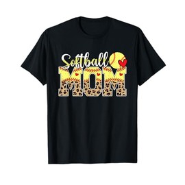 Softball Mama Mom Mother Mother's Day Cheering Boy Sport T-Shirt