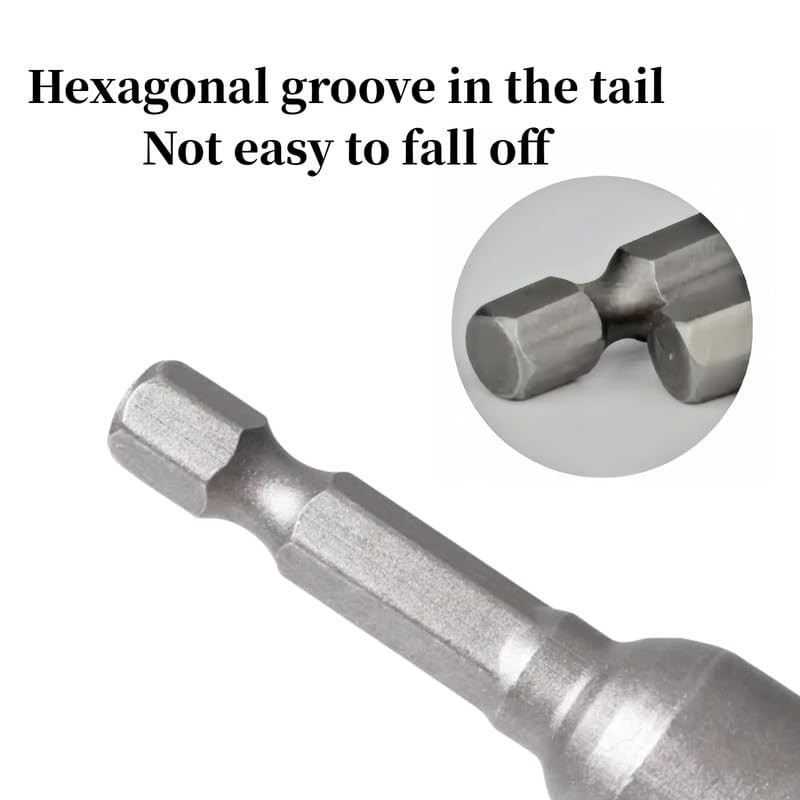 Screwdriver Nut Driver Bit,10mm Socket 65 Length,Metric Hex Wrench Socket