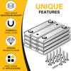 DIYMAG Strong Neodymium Rectangular Magnets 4Pack, 2.36" x 0.53" x