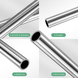 M METERXITY 300mm 304 Stainless Steel Tube, 18mm OD 2mm Wall Thickness Seamless Stainless Steel Tubing for Construction/Machining/DIY Crafting, Metal Straight Pipe [18x0.08x12IN]