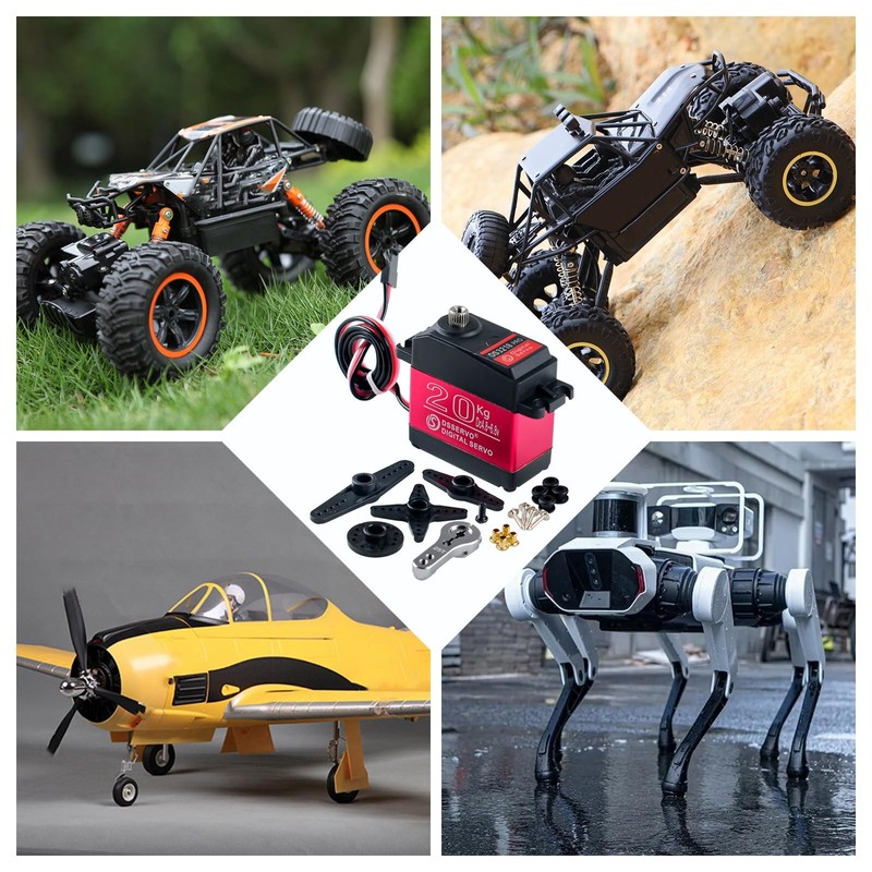 RCmall 2PCS DS3218 PRO 20KG Upgrade Rc Steering Digital Servo