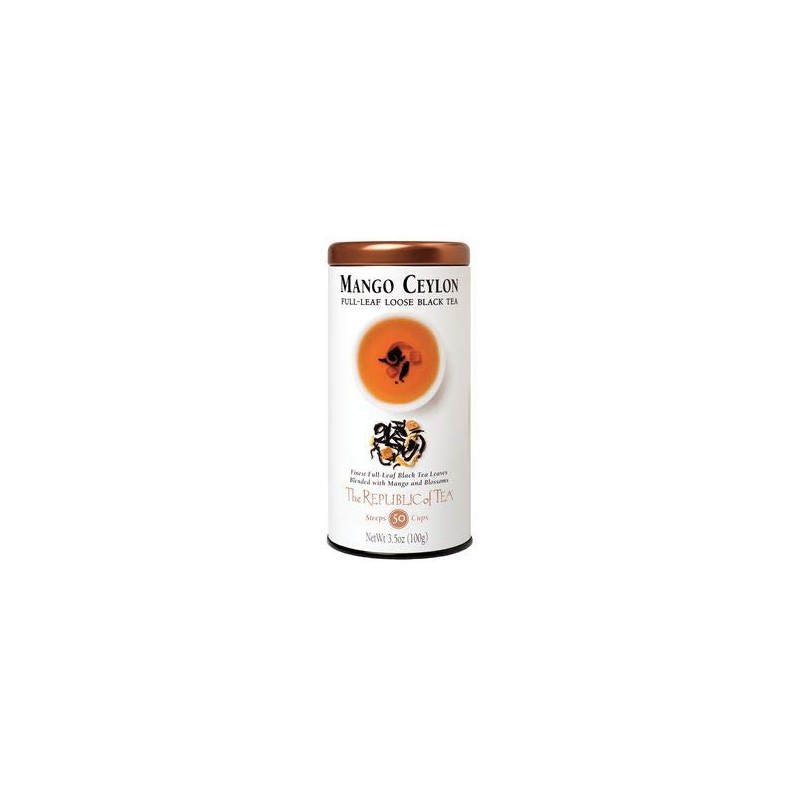 The Republic of Tea Black Full-Leaf Loose Tea (Mango Ceylon