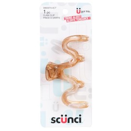 SCUNCI BROWN RESIN CLAW CLIP