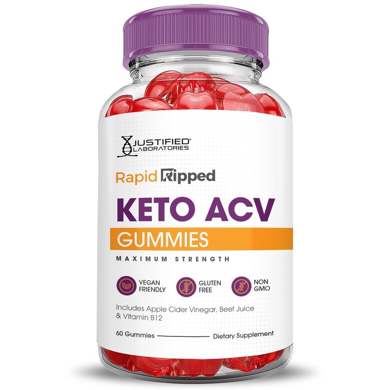 Justified Laboratories (3 Pack Rapid Ripped Keto ACV Vegan Non