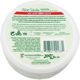 Instituto Español Avena Aloe Savila Body Cream.. Moisturizing, Regenerates, Nourishing. 6.7 oz... amtc by Instituto Espanol by Instituto Espanol