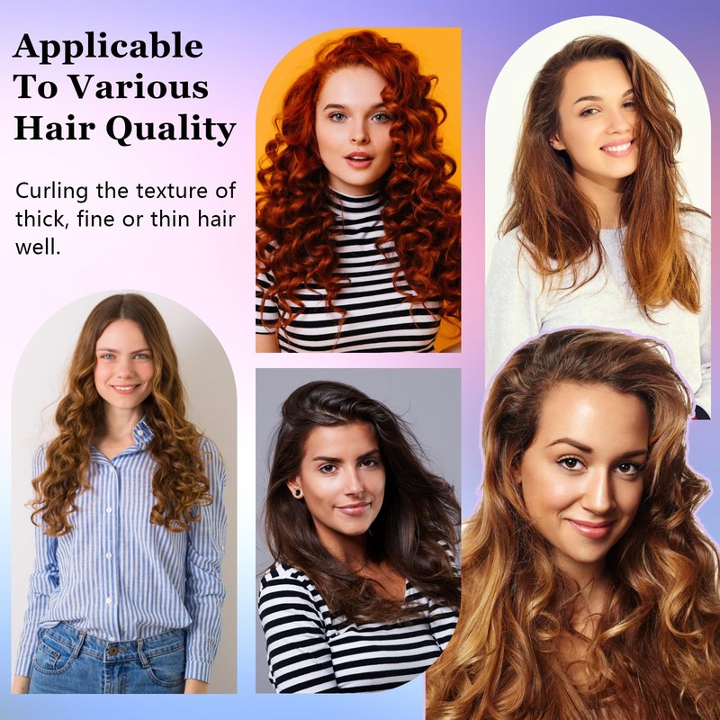 6PCS Overnight Blowout Rods, Heatless curling set, Soft and Non-Damaging