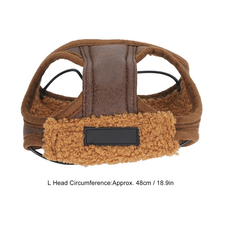 Dog Aviation Hat Soft Warm Adjustable Rope Retro Fashionable Pet