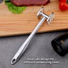 Meat Tenderizer Hammer, Double Side, Heavy Duty Stainless Steel Meat
