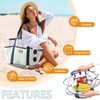 Mesh Beach Bag Women, Foldable Casual Large Capacity Tote Bags,
