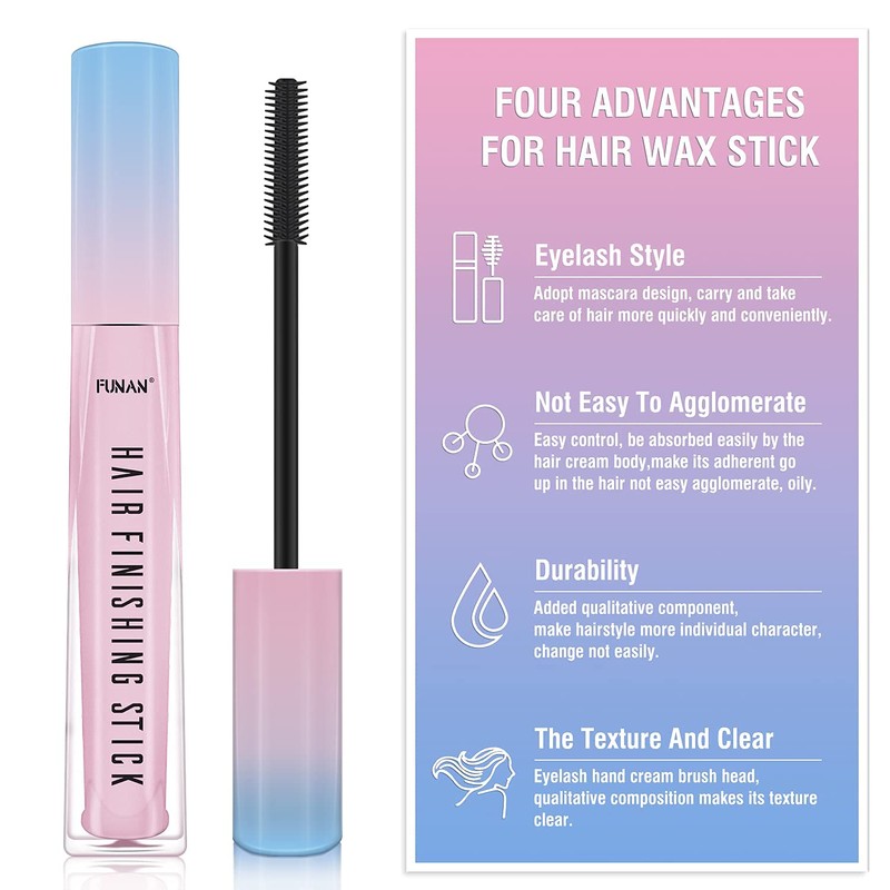Hair Finishing Stick 2 Pack, Flyaway Feel Stick Hair, Small