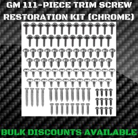 GM Replacement 1963-1967 C2 Corvette Interior Exterior Engine Bay Trim Screws Body Bolt KIT GM