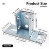 (4-Pack) 2 Slot U Post Base for 1-5/8" -5/8" Single