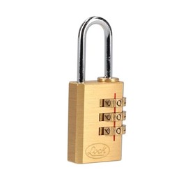 Lock 10CA Candado de combinación programable para maleta, latón, 20 mm
