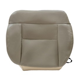 NLQR Front Driver Bottom Replacement Seat Cover Beige Tan HW EW Microfiber Leather Compatible with Ford F-150 Lariat STX XL XLT FX2 FX4 2004-2008