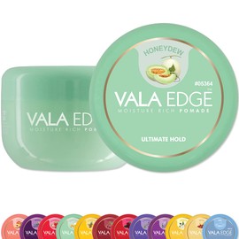 Vala Edge Contol 100ml 3.38 fl oz Braid Locs Braiding Gel Pomade Ultimate Hold High Shine Made in Korea Beauty Styling Gel (Honeydew - Fruity Scent)