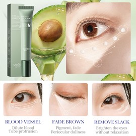 Avocado Eye Cream for Dark Circles and Puffy Eyes, Moisturizing Under Eye Cream, Eye Tightener Serum, Anti Aging Anti Wrinkle Reduce Fine Lines, Brightening Eye Repair Cream