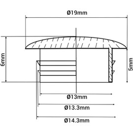 (Pack of 20) Plastic Hole Plugs 35/64" (14 mm) Furniture Hole Plugs Drill Hole Cover Caps Screw Hole Cover Caps, Green (S27)